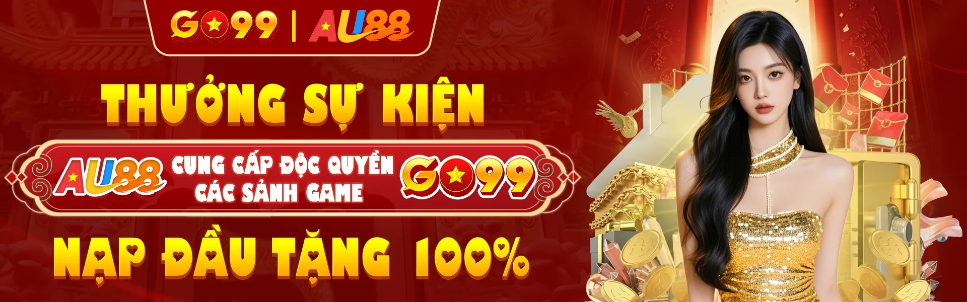Hình giới thiệu các chuyên mục trò chơi trực tuyến tại Go99